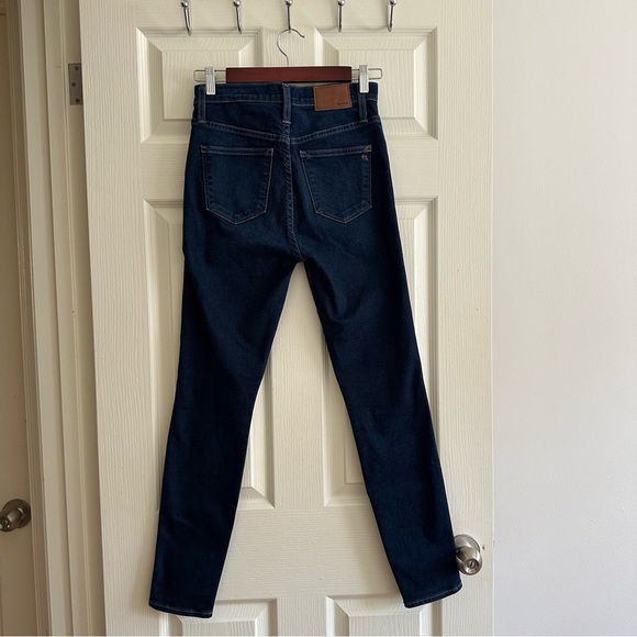 Madewell Dark Blue Skinny 10” High Riser Jeans Size 26 - Picture 7 of 7